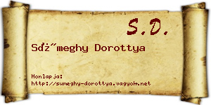 Sümeghy Dorottya névjegykártya